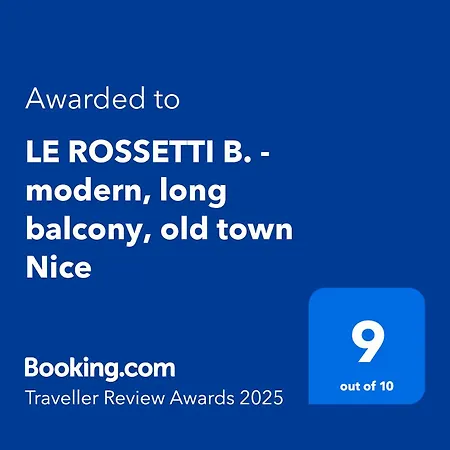 Le Rossetti B. - Modern, Long Balcony, Old Town Apartamento Nice
